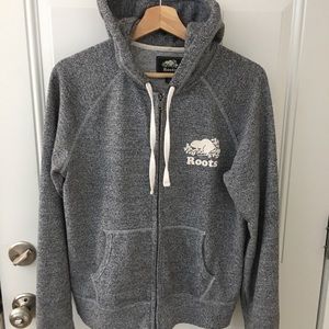 Roots Salt and Pepper Full Zip Hoodie